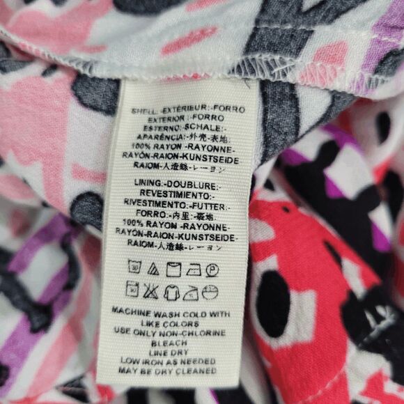 Free People Tegan Border Print Mini Dress Ivory Bell Sleeves Tunic Multicolor 0 - Picture 6 of 10